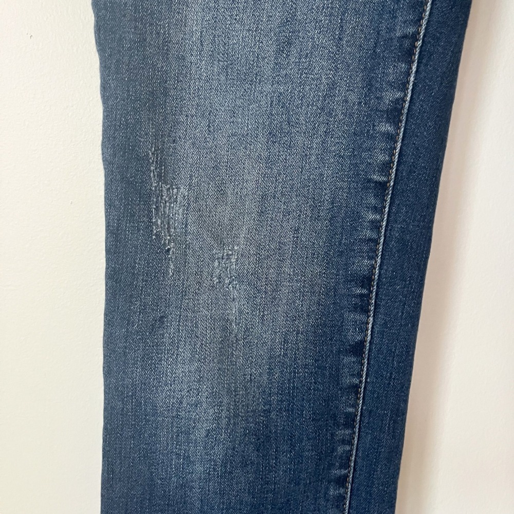 Judy Blue Straight Fit Distressed Denim Jeans Womens 28 Dark Wash Straight Leg - Picture 6 of 14